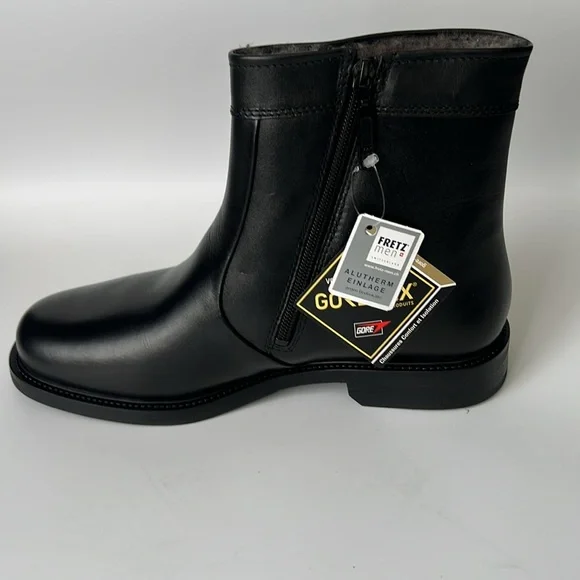 Fretz Men's Black Leather Boots NWT - 7 1/2 - Picture 7 of 14